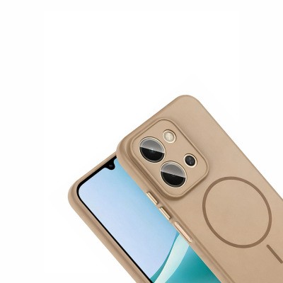 Xiaomi Redmi 15C Kılıf M-safe Şarj Özellikli Zore Tea Kapak - 13