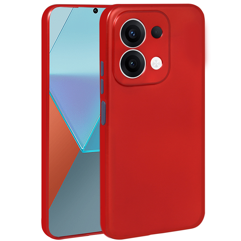 Xiaomi Redmi 15C Kılıf Zore Premier Silikon Kapak - Kırmızı