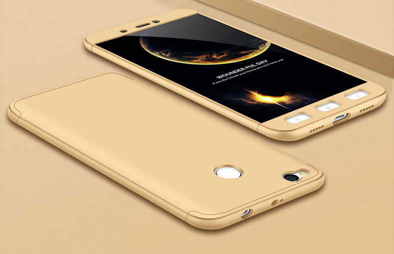 Xiaomi Redmi 4x Kılıf Zore Ays Kapak - Gold