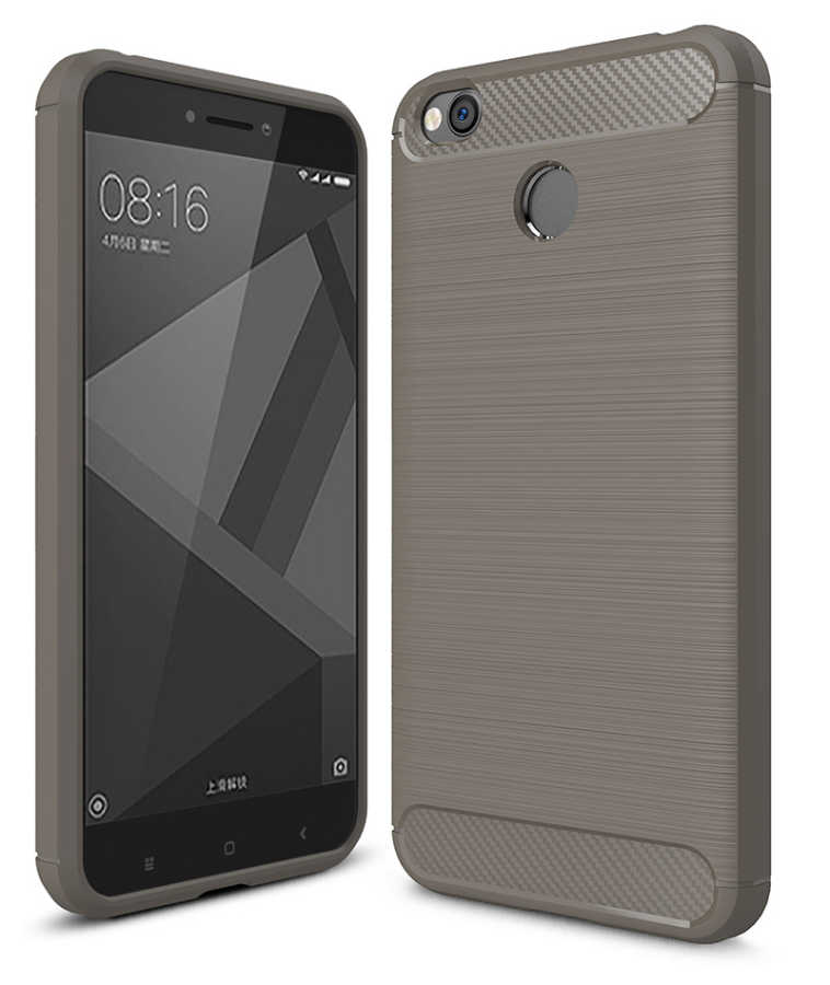 Xiaomi Redmi 4x Kılıf Zore Room Silikon Kapak - Gri