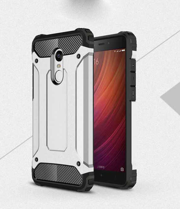 Xiaomi Redmi 5 Uyumlu Armor Military Zırhlı Tam Koruma Tank Kapak Gümüş ve Nano Ekran Koruyucu