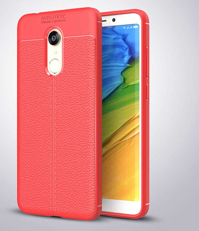 Xiaomi Redmi 5 Kılıf Zore Niss Silikon Kapak - Kırmızı
