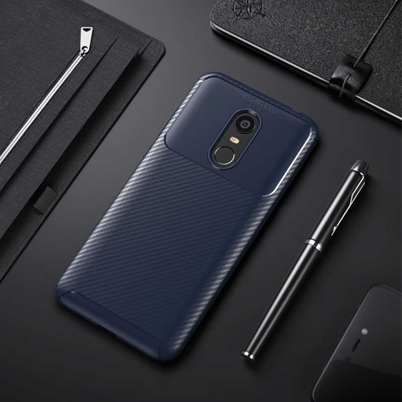 Xiaomi Redmi 5 Plus Kılıf Zore Negro Silikon Kapak - Lacivert