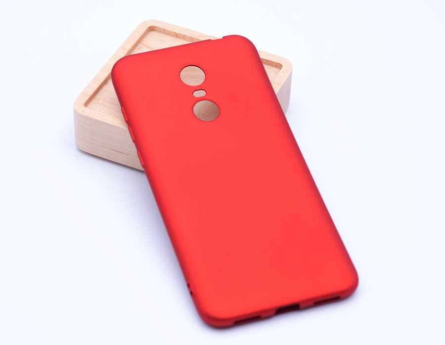Xiaomi Redmi 5 Plus Kılıf Zore Premier Silikon Kapak - Kırmızı