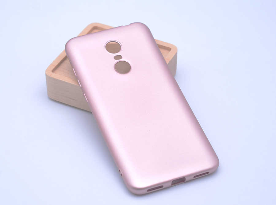 Xiaomi Redmi 5 Plus Kılıf Zore Premier Silikon Kapak - Rose Gold