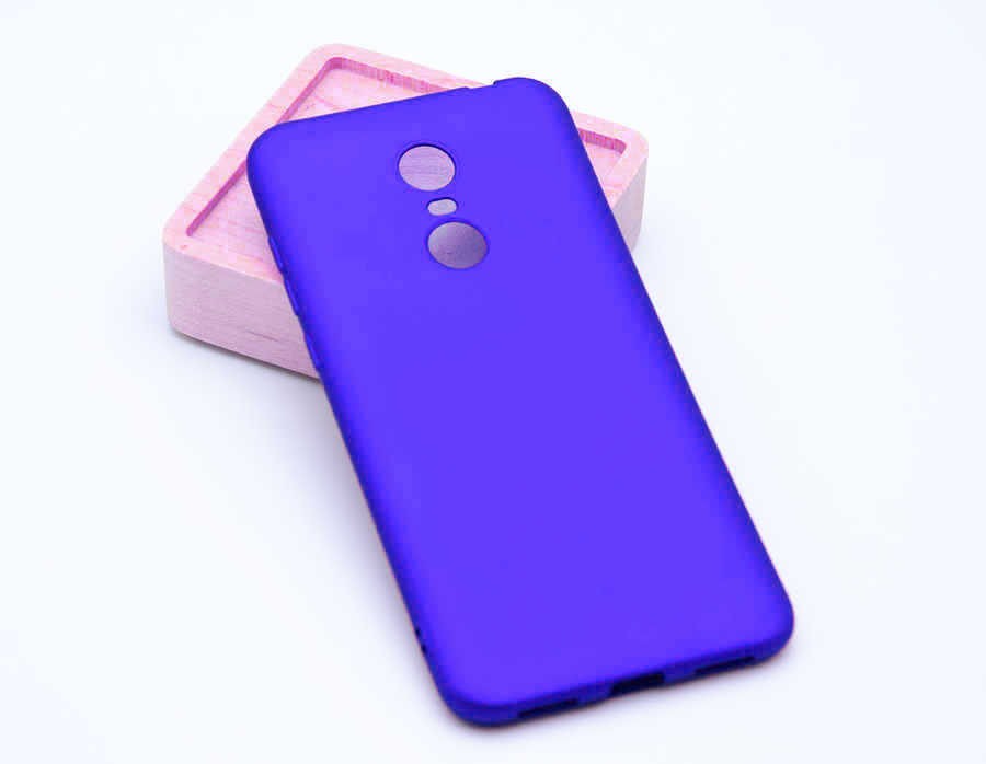 Xiaomi Redmi 5 Plus Kılıf Zore Premier Silikon Kapak - Saks Mavi