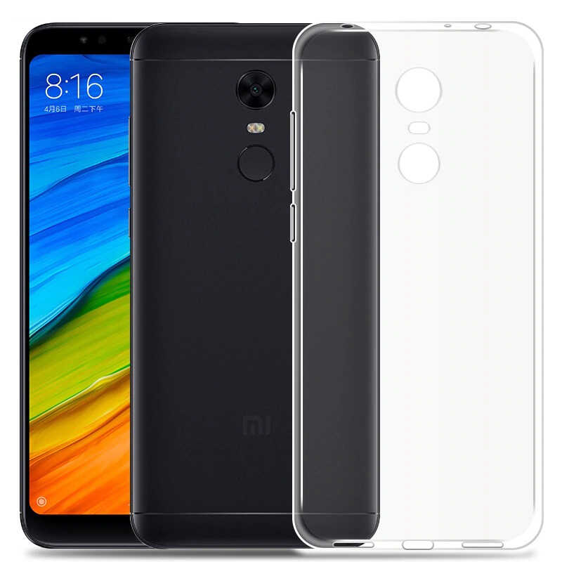 Xiaomi Redmi 5 Plus Kılıf Zore Süper Silikon Kapak - Renksiz
