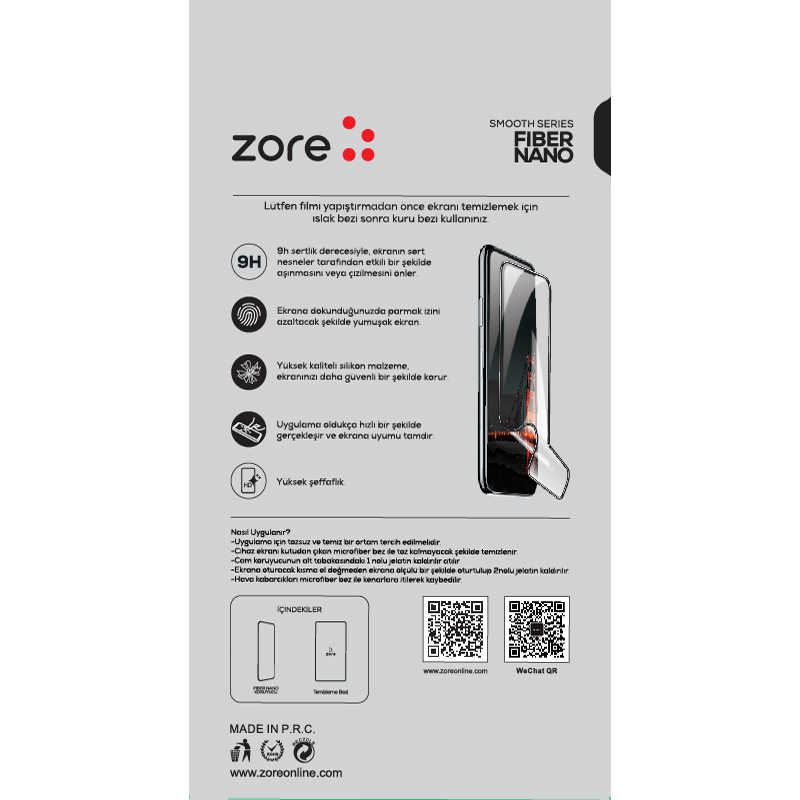 Xiaomi Redmi 5 Plus Zore Fiber Nano Ekran Koruyucu - Beyaz