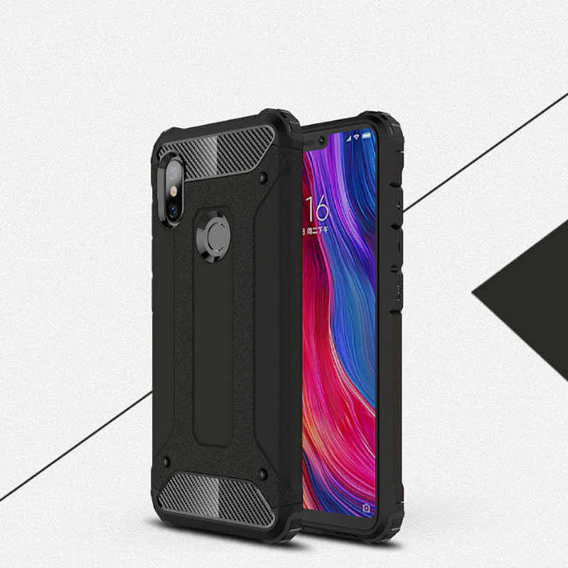 Xiaomi Redmi 6 Kılıf Zore Crash Silikon Kapak - Siyah