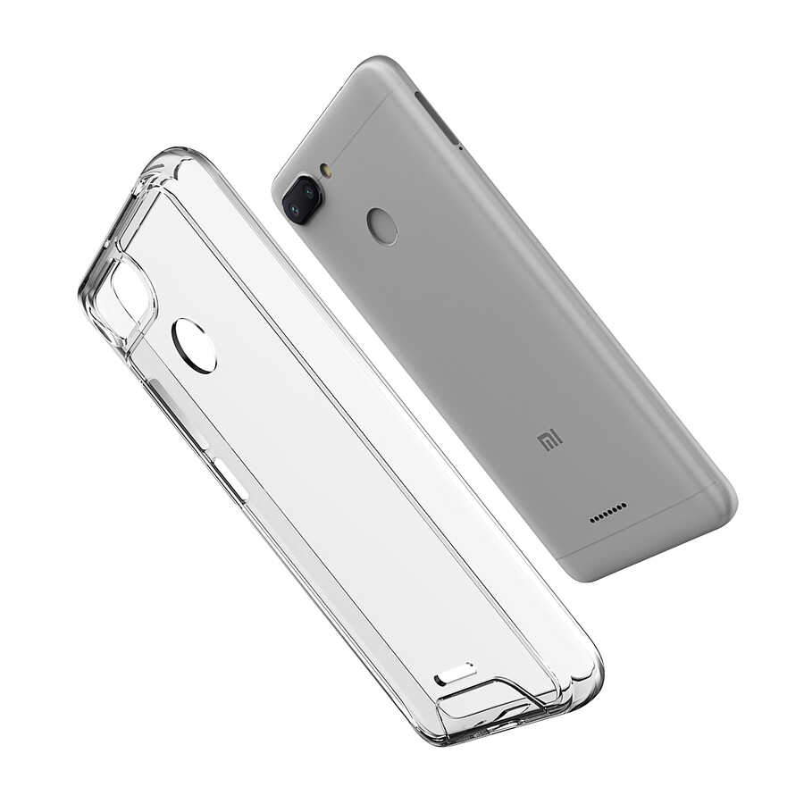 Xiaomi Redmi 6 Kılıf Zore Gard Silikon - Renksiz