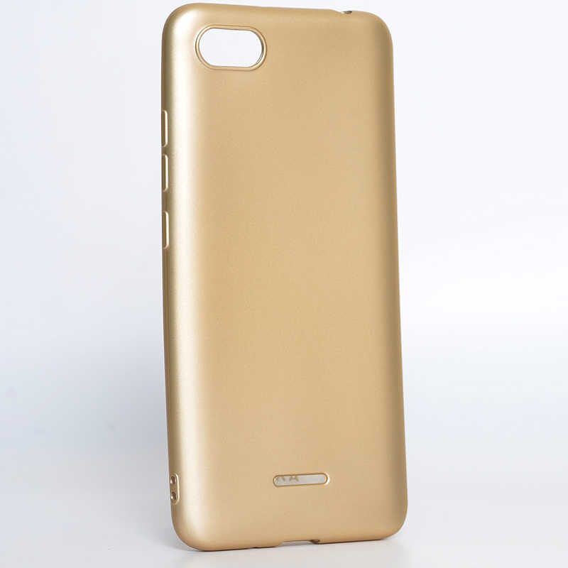 Xiaomi Redmi 6A Kılıf Zore Premier Silikon Kapak - Gold