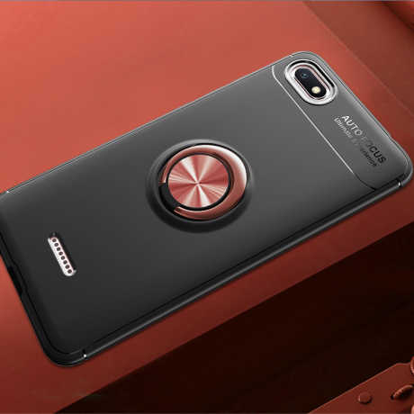 Xiaomi Redmi 6A Kılıf Zore Ravel Silikon Kapak - Siyah-Rose Gold