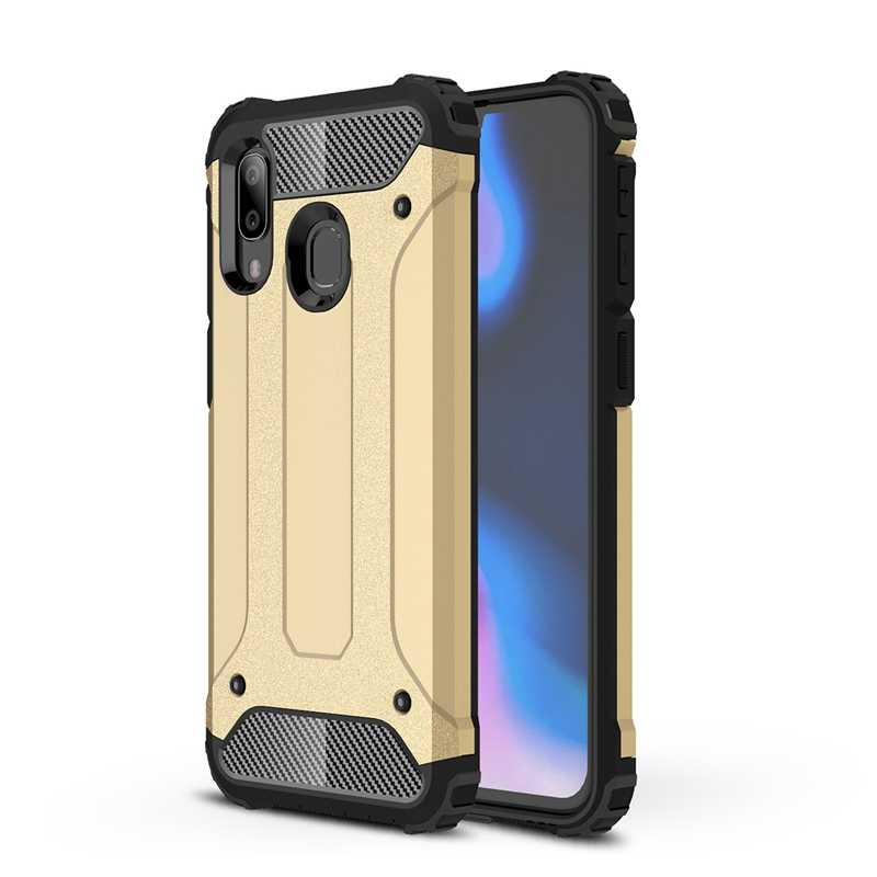 Xiaomi Redmi 7 Kılıf Zore Crash Silikon Kapak - Gold