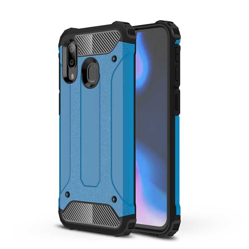 Xiaomi Redmi 7 Kılıf Zore Crash Silikon Kapak - Mavi