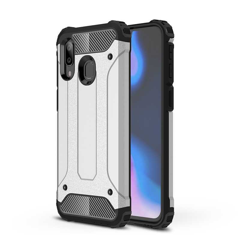Xiaomi Redmi 7 Kılıf Zore Crash Silikon Kapak - Gri