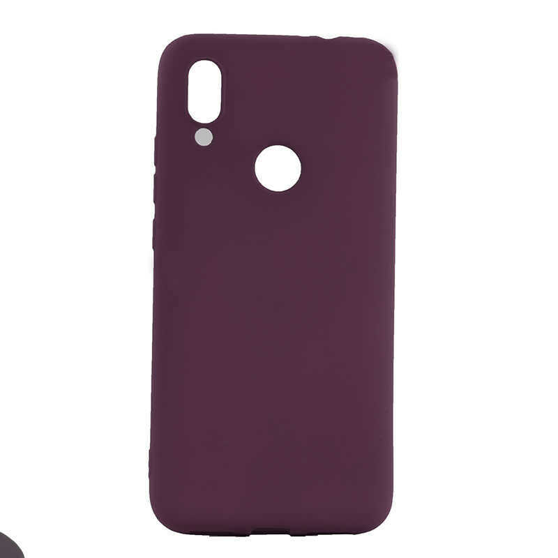 Xiaomi Redmi 7 Kılıf Zore Premier Silikon Kapak - Mürdüm
