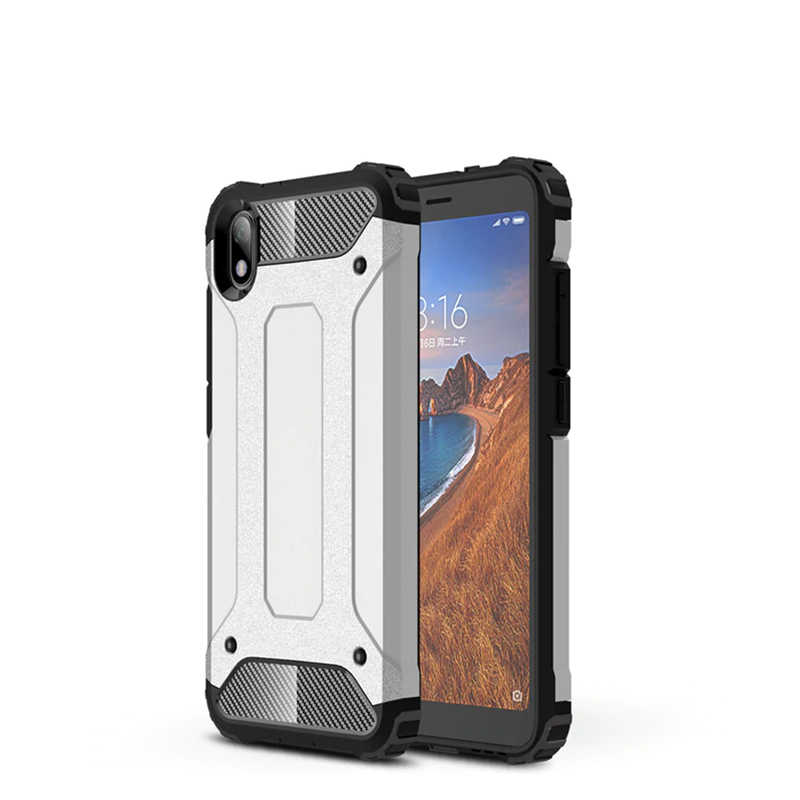 Xiaomi Redmi 7A Kılıf Zore Crash Silikon Kapak - Gri