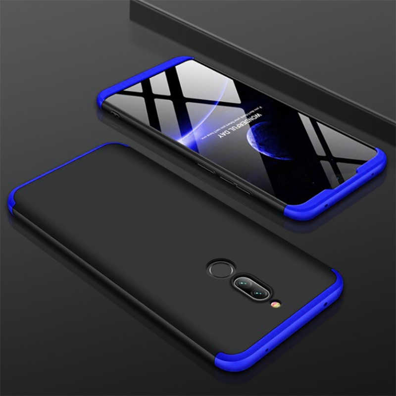 Xiaomi Redmi 8 Kılıf Zore Ays Kapak - Siyah-Mavi