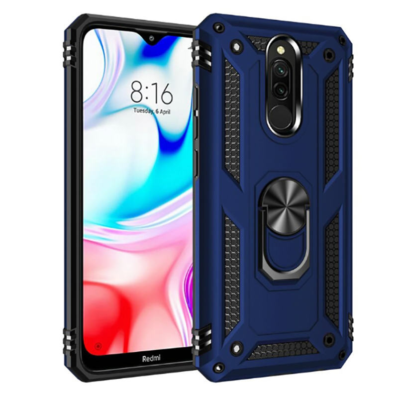 Xiaomi Redmi 8 Kılıf Zore Vega Kapak - Mavi