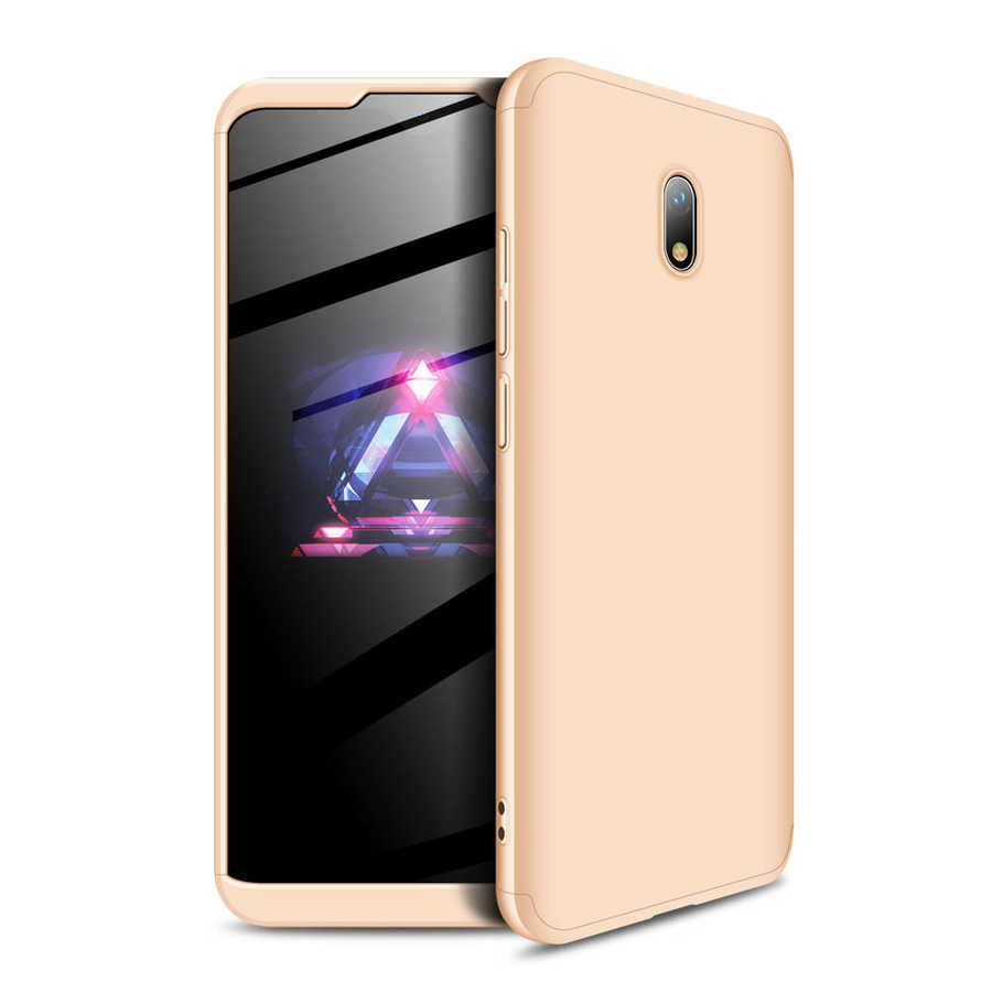 Xiaomi Redmi 8A Kılıf Zore Ays Kapak - Gold