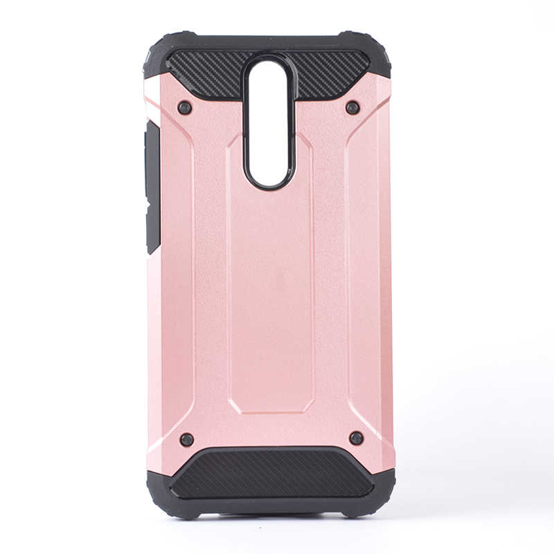 Xiaomi Redmi 8A Kılıf Zore Crash Silikon Kapak - Rose Gold