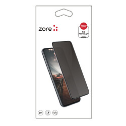 Xiaomi Redmi 9 Zore New 5D Privacy Tempered Screen Protector - Zore