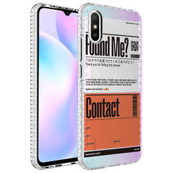 Xiaomi Redmi 9A Kılıf Airbag Kenarlı Renkli Desenli Silikon Zore Elegans Kapak - Zore