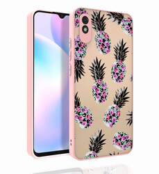 Xiaomi Redmi 9A Kılıf Desenli Kamera Korumalı Parlak Zore Nora Kapak - Zore