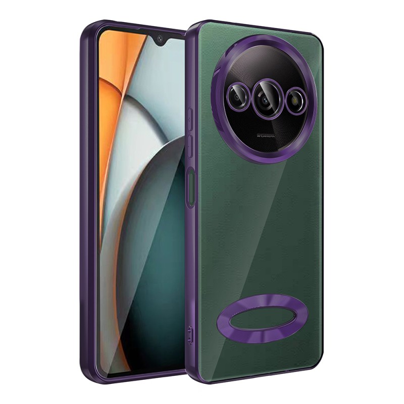 Xiaomi Redmi A3 4G 2024 Case Camera Protection Zore Omega Cover Showing Logo - 22