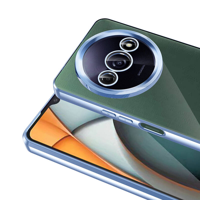 Xiaomi Redmi A3 4G 2024 Kılıf Kamera Korumalı Logo Gösteren Zore Omega Kapak - 15