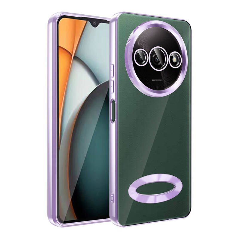 Xiaomi Redmi A3 4G 2024 Kılıf Kamera Korumalı Logo Gösteren Zore Omega Kapak - 21