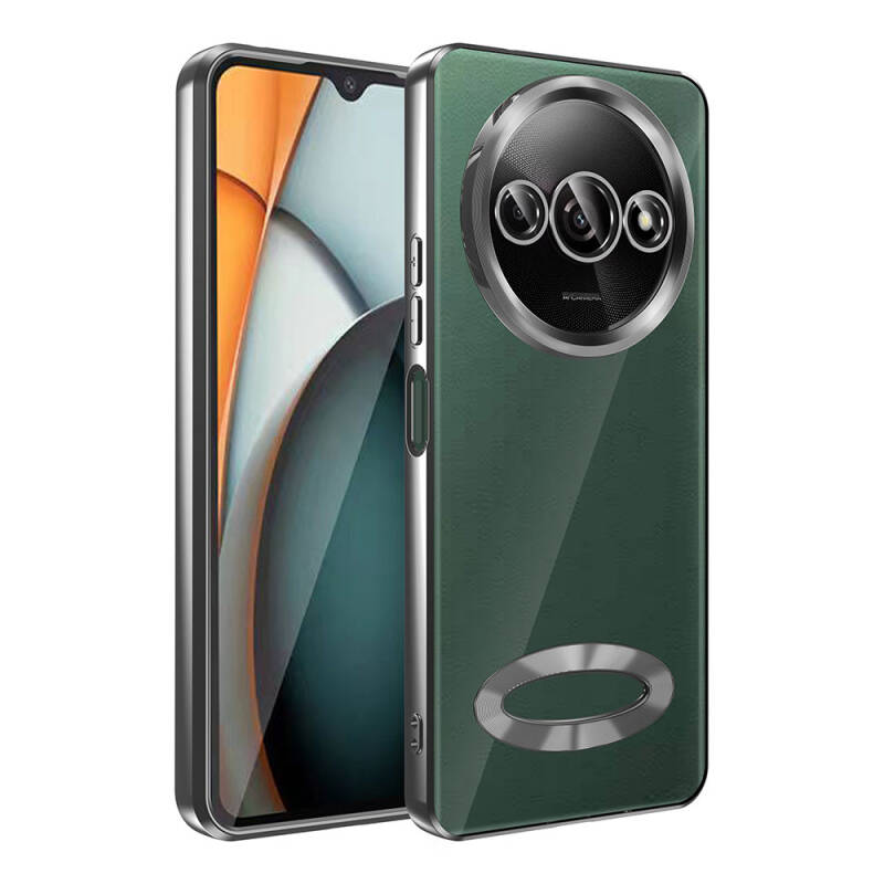 Xiaomi Redmi A3 4G 2024 Kılıf Kamera Korumalı Logo Gösteren Zore Omega Kapak - 17