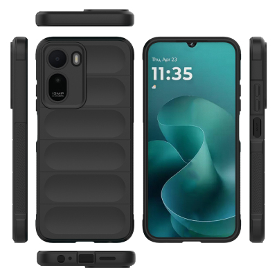 Xiaomi Redmi A7 Pro Case Flexible TPU Hollow Back Design Zore Etnik Silicone Cover - 16