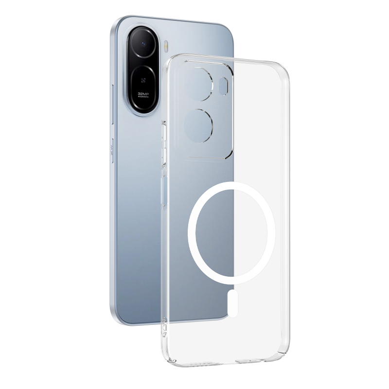 Xiaomi Redmi A7 Pro Kamera Korumalı M-Safe Şarj Özellikli Şeffaf Zore London Sert PC Kapak - 1