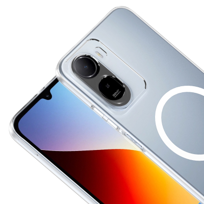 Xiaomi Redmi A7 Pro M-Safe Charging Feature Case Zore London Transparent Hard PC Camera Protection Cover - 3