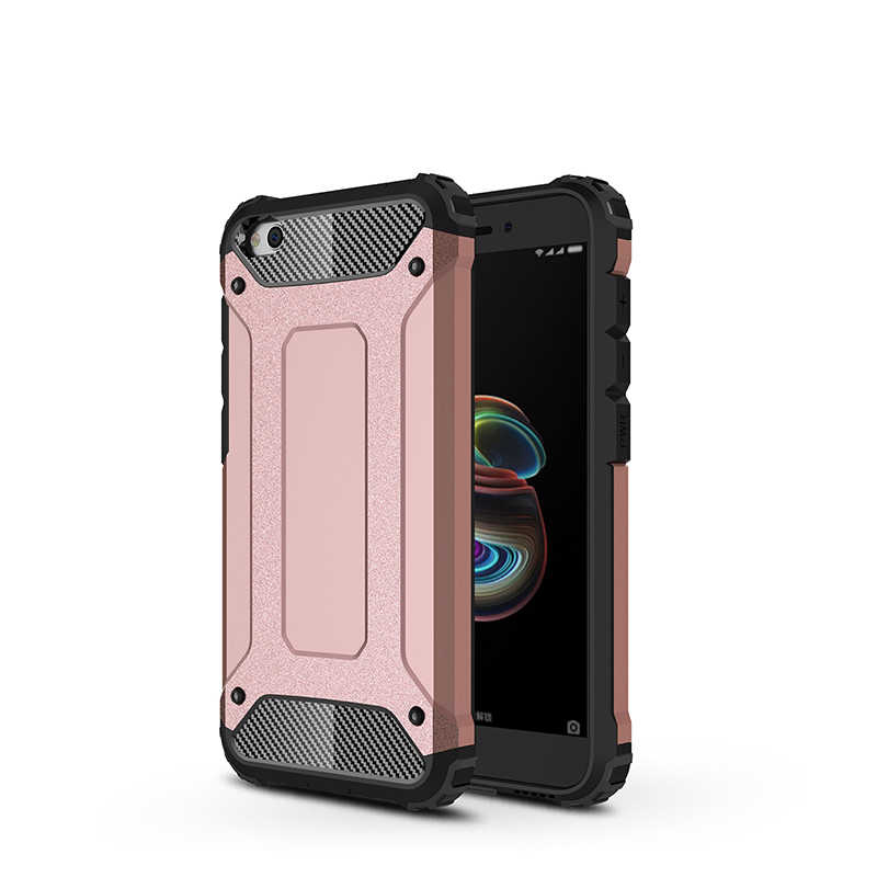 Xiaomi Redmi Go Kılıf Zore Crash Silikon Kapak - Rose Gold