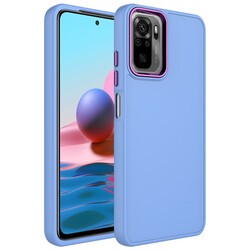 Xiaomi Redmi Note 10 Case Metal Frame and Button Design Silicone Zore Luna Cover - 5