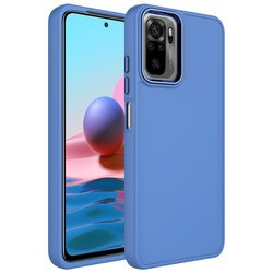 Xiaomi Redmi Note 10 Case Metal Frame and Button Design Silicone Zore Luna Cover - 9