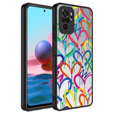 Xiaomi Redmi Note 10 Kılıf Aynalı Desenli Kamera Korumalı Parlak Zore Mirror Kapak - 8