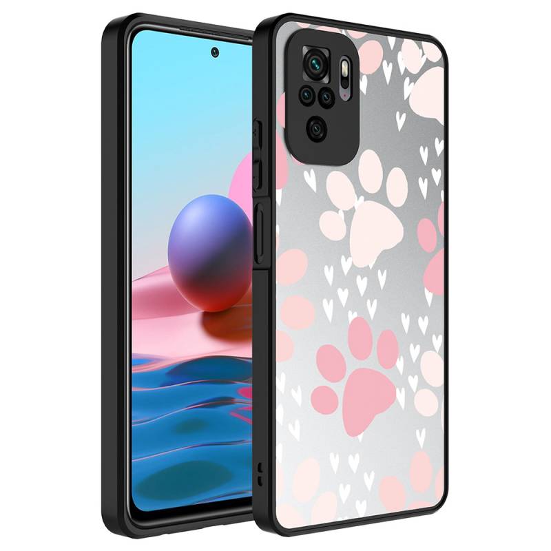 Xiaomi Redmi Note 10 Kılıf Aynalı Desenli Kamera Korumalı Parlak Zore Mirror Kapak - 2