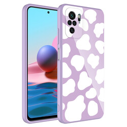 Xiaomi Redmi Note 10 Kılıf Kamera Korumalı Desenli Sert Silikon Zore Epoksi Kapak - Zore