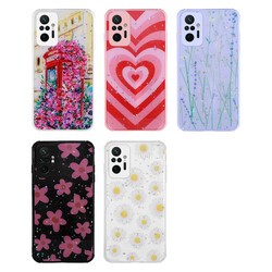 Xiaomi Redmi Note 10 Pro Case Glittery Patterned Camera Protected Shiny Zore Popy Cover - 7
