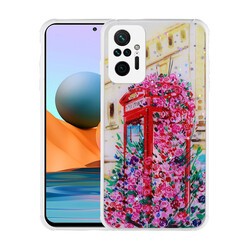 Xiaomi Redmi Note 10 Pro Case Glittery Patterned Camera Protected Shiny Zore Popy Cover - 6