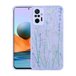 Xiaomi Redmi Note 10 Pro Case Glittery Patterned Camera Protected Shiny Zore Popy Cover - 5