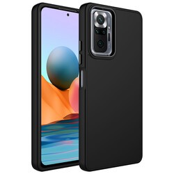 Xiaomi Redmi Note 10 Pro Case Metal Frame and Button Design Silicone Zore Luna Cover - 5