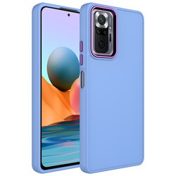 Xiaomi Redmi Note 10 Pro Case Metal Frame and Button Design Silicone Zore Luna Cover - 6