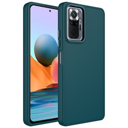 Xiaomi Redmi Note 10 Pro Case Metal Frame and Button Design Silicone Zore Luna Cover - 9