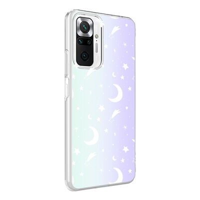 Xiaomi Redmi Note 10 Pro Case Zore M-Blue Patterned Cover - 1