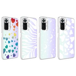 Xiaomi Redmi Note 10 Pro Kılıf Zore M-Blue Desenli Kapak - 2