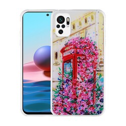 Xiaomi Redmi Note 10S Kılıf Simli Desenli Kamera Korumalı Parlak Zore Popy Kapak - 7